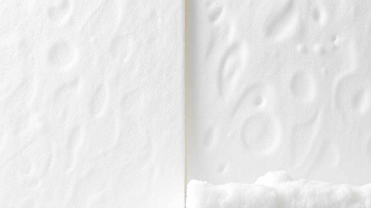 Side-by-side comparison of open-cell and closed-cell spray foam insulation applications